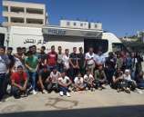 مركز الشرطه المتنقل ينظم يوم توعوي وتثقيفي لطلاب مخيم (معا نحو القمه ) في بيت لحم