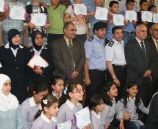 الشرطة والتربية تكرمان المشاركين في مشروع التوعية المرورية في قلقيلية