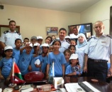 مخيم متضامنون من اجل اطفال اليرموك الصيفي يزور مديرية شرطة ضواحي القدس.