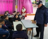 الشرطة تنظم محاضرة توعية مرورية بمدرسة دير سامت في الخليل