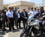 الشرطة الفلسطينية تتسلم 10 دراجات نارية بتبرع من وكالة (تيكا) التركية