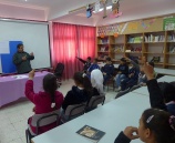 الشرطة تنظم محاضرات للتوعية  المرورية في مدارس وكالة الغوث للذكور في  ابو ديس