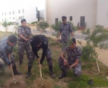 ضمن مشروع تخضير فلسطين - الشرطة تزرع 2000 شجرة بكلية فلسطين في أريحا