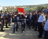 الشرطة تشيع جثمان الرقيب مراد ابو عره في بلدة عقابا في طوباس