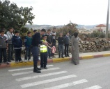 الشرطة تلقي محاضرات في التوعية  لطلبة مدارس بيت اجزا بضواحي القدس
