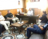 وفد من بعثة الشرطة الاوروبية يزور شرطة محافظة نابلس .