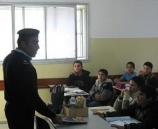 الشرطة تواصل محاضرات التوعية للمدارس في طولكرم