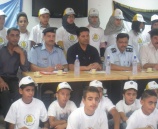 اللجنة الوطنية للمخيمات الصيفية تطلق فعاليات مخيم "طلائع الشرطة في سلفيت