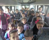 الشرطة تضبط حافلة نقل طلاب حمولتها 19راكب بداخلها 56 طفل في بيت لحم
