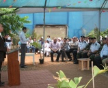 الشرطة تشارك في افتتاح مشروع زراعة التوت الأرضي في قلقيلية