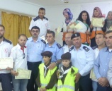 الشرطة تشارك بحفل ختامي لمشروع السلامة المرورية في مدارس ضواحي القدس