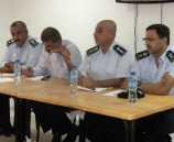 المفوض السياسي العام بالشرطة يلقي محاضرة لضباط شرطة سلفيت حول استحقاق أيلول