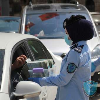 الشرطة تنظم حملة توعية بوباء كورونا وتوزع آلاف النشرات في جميع المحافظات