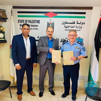 الشرطة توقع اتفاقية تعاون مشترك مع الإتحاد الفلسطيني للكيك بوكسينغ 