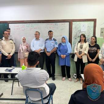 الشرطة تشارك في إطلاق البرامج التدريبية لمنسقي مخيمات المجلس الأعلى للشباب والرياضة في جنين
