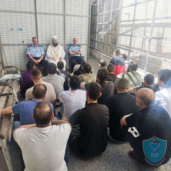 الشرطة تنظم محاضرة دينية للمواقيف بنظارة الشرطة في بيت لحم