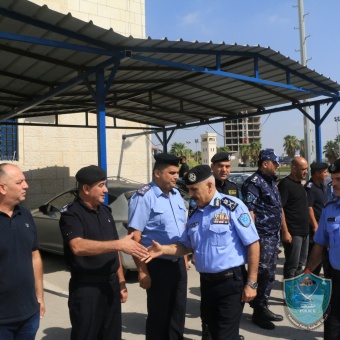 اللواء يوسف الحلو مدير عام الشرطة يتفقد محافظتي جنين وطوباس 