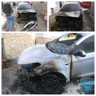 الشرطة تقبض على شخصين يشتبه بهما بحرق مركبات في الخليل