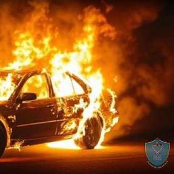الشرطة تقبض على مشتبه به بحرق مركبة بالاشتراك في رام الله