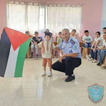 الشرطة تنظم يومًا توعويا للأطفال في طوباس