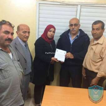 اتحاد لجان العمل النسائي الفلسطيني يقدم الشكر لشرطة قلقليلة
