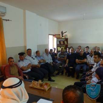 الشرطة تنظم محاضرة دينية   في طوباس