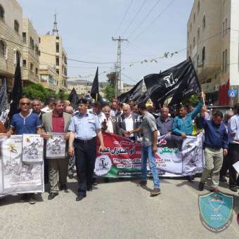 الشرطة تؤمن الاحتفال المركزي بذكرى النكبة في طوباس