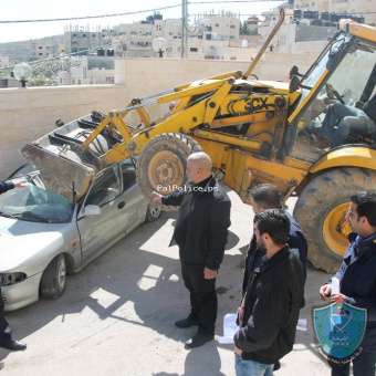 الشرطة تتلف 134 مركبة  غير قانونية في طولكرم وطوباس وبيت لحم