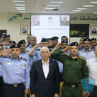 محافظ الخليل يكرم منتسبي الشرطة بمناسبة يوم الشرطة الفلسطينية في الخليل