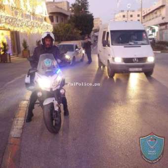 الشرطة تؤمن وتشارك بانطلاق قافلة الميلاد في بيت لحم