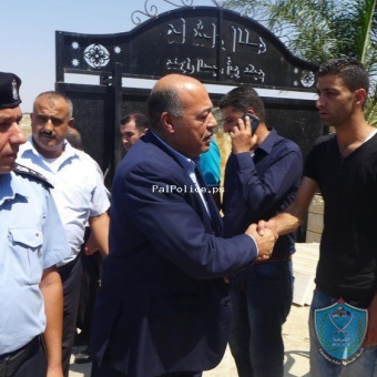 الشرطة والأجهزة الأمنية تشيع جثمان الشهيد الملازم أول حسام ياسين  في جنين