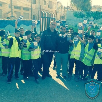 الشرطة تستكمل تدريب فرق الأمان على الطرقات بمدرسة ذكور بيسان في بيت لحم