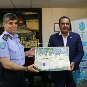 اللواء حازم عطا الله يستقبل رئيس اتحاد الشرطة العربي الرياضي