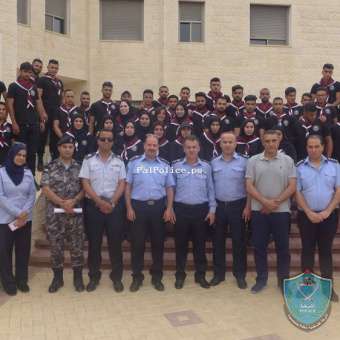 كلية فلسطين للعلوم الشرطية تستضيف 50 طالبا من جامعة خضوري