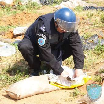 الشرطة تعثر على قذيفة مدفعية في سلفيت