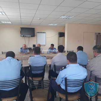 الشرطة تنظم محاضرة دينية لعدد لمنتسبيها  في سلفيت