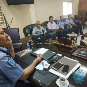 الشرطة والتربية والتعليم يبحثان آليات العمل لاستقبال العام الدراسي الجديد في سلفيت