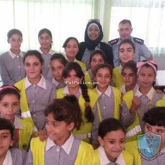 الموضوع : الشرطة تشارك في المؤتمر الأول للشرطي الصغير في سلفيت
