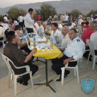 شرطة طوباس تشارك في مأدبة إفطار لذوي الشهداء والأسرى وذوي الاحتياجات الخاصة