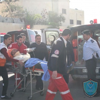 إصابة 6 أشخاص بحادث سير في قلقيلية