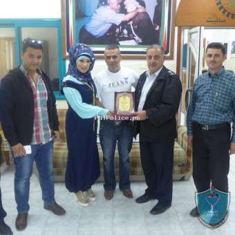 الشرطة تكرم نقابة عمال سلفيت بمناسبة يوم العمال العالمي .