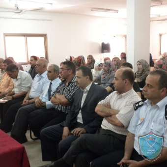 الشرطة تشارك في ورشة عمل بعنوان (جنين أجمل )