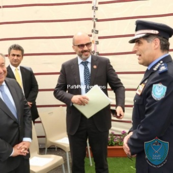 H.E Major General Hazem Attallah Meets UN Secretary General In Ramallah