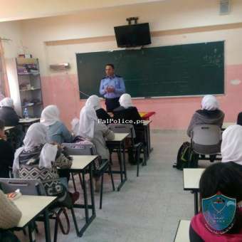 الشرطة تنظم محاضرتين  بالتوعية الأمنية لطلبة  المدارس  بمحافظة سلفيت