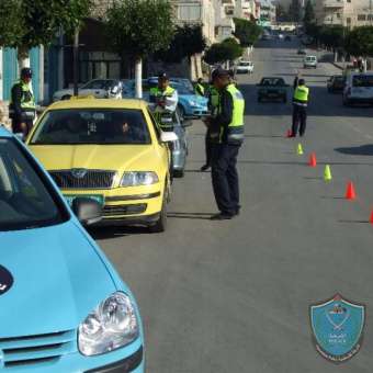 شرطة المرور تبدأ حملة الفحص الشتوي في بيت لحم