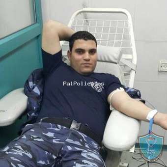 الشرطة تتبرع بالدم لانقاذ حياة مواطن في بيت لحم