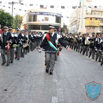 الشرطة الفلسطينية تحتفل بعيدها الثالث والعشرين في رام الله