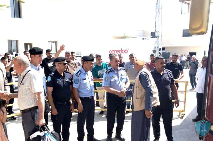 الشرطة تستقبل الدفعة الأخيرة من الحجاج في أريحا