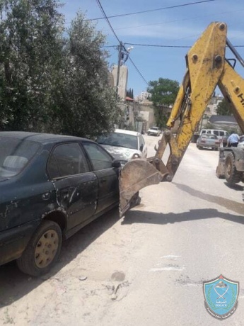 إتلاف 17 مركبة غير قانونية تم ضبطها في محافظة سلفيت