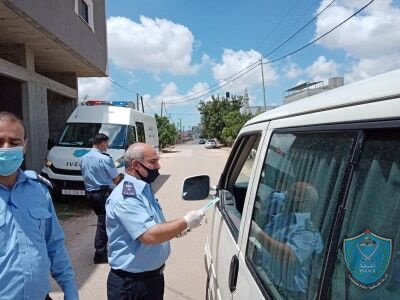 الشرطة تنشر التوعية من فايروس كورونا في بلدة عسله   بقلقيلية